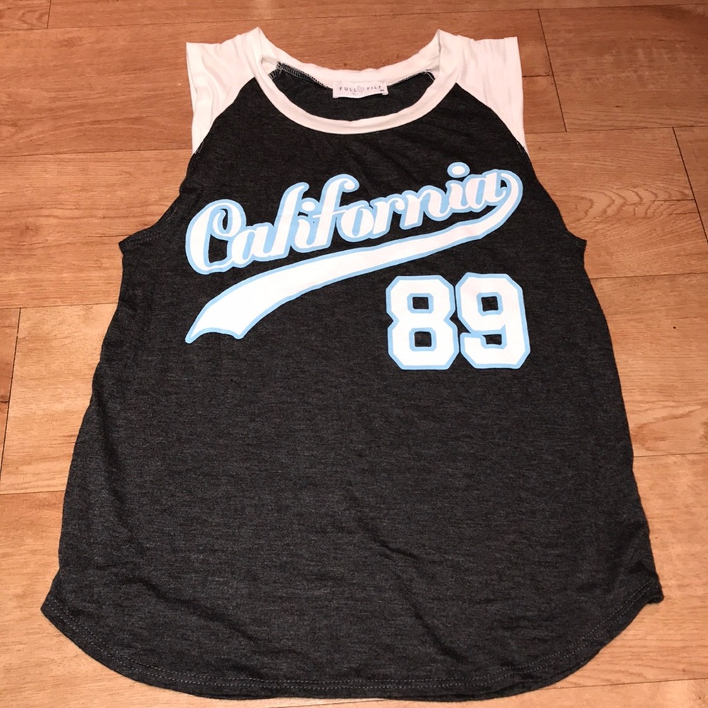 Full Tilt Gray California Muscle Tank